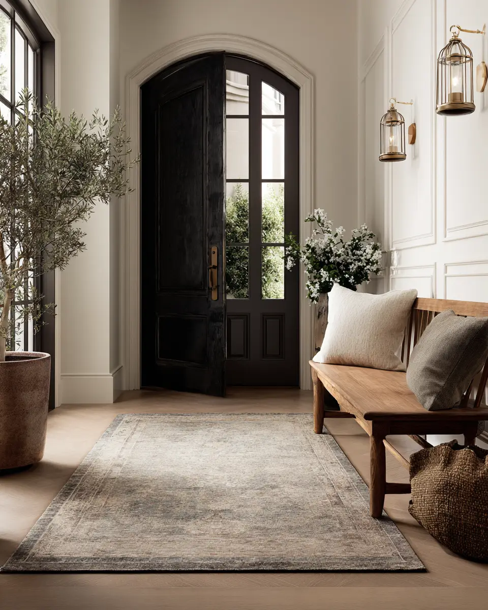 Warm Contemporary Entryway Decor Ideas