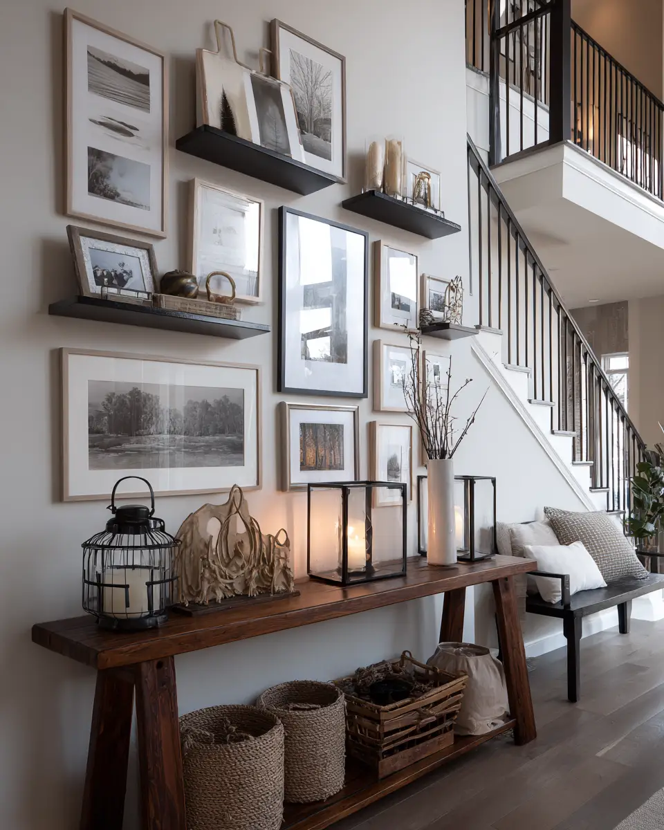 Warm Contemporary Entryway Decor Ideas