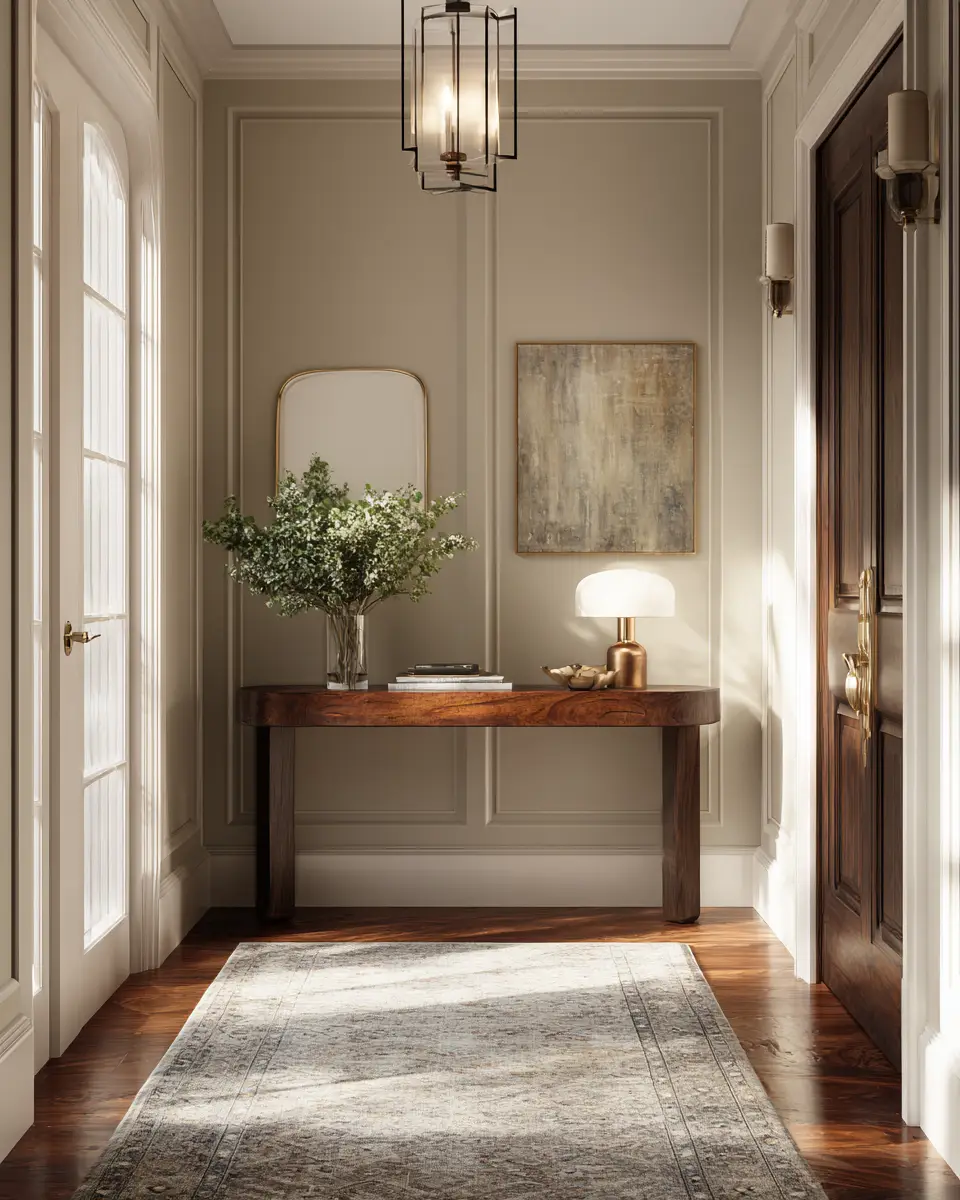 Warm Contemporary Entryway Decor Ideas