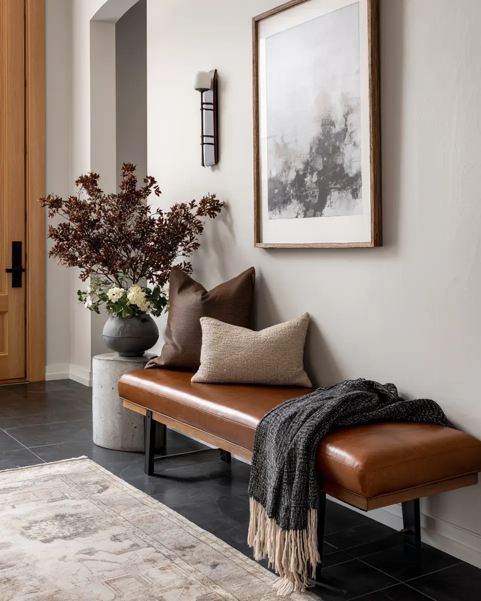 Warm Contemporary Entryway Decor Ideas
