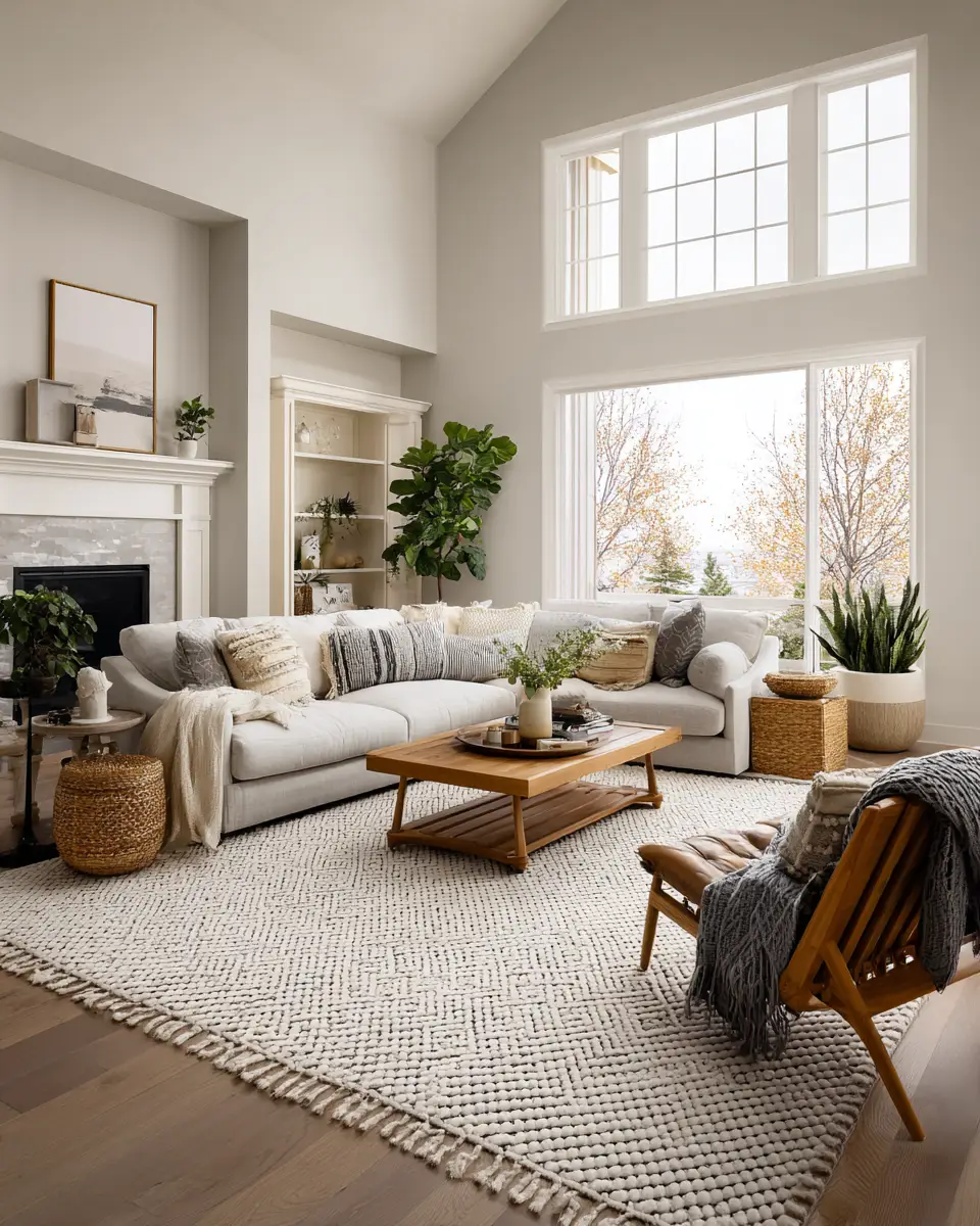 Warm Contemporary Living Room Decor Ideas