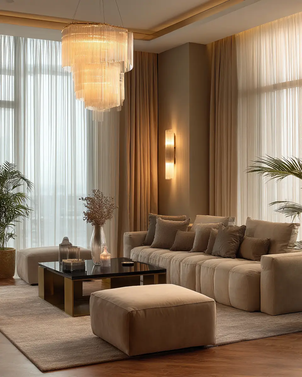 Warm Contemporary Living Room Decor Ideas