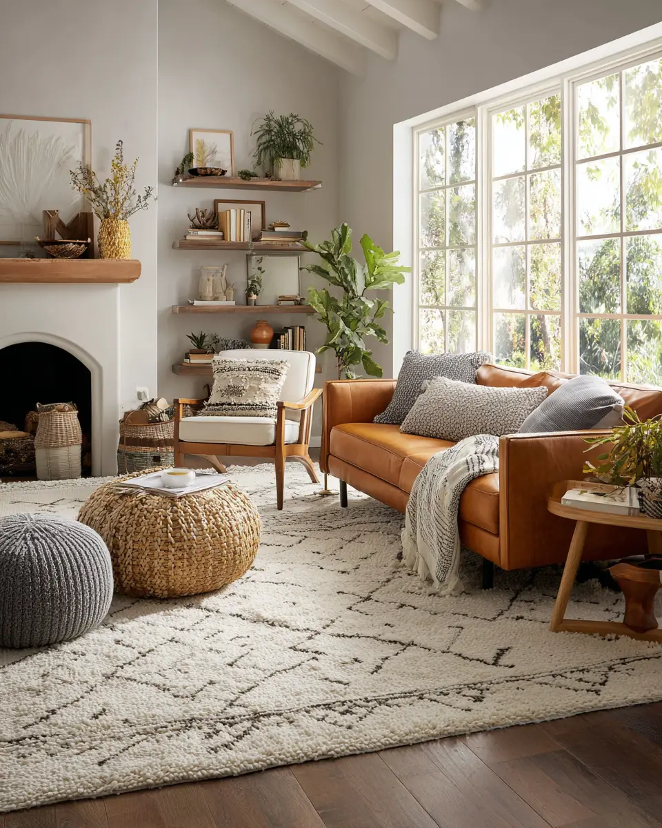 Warm Contemporary Living Room Decor Ideas