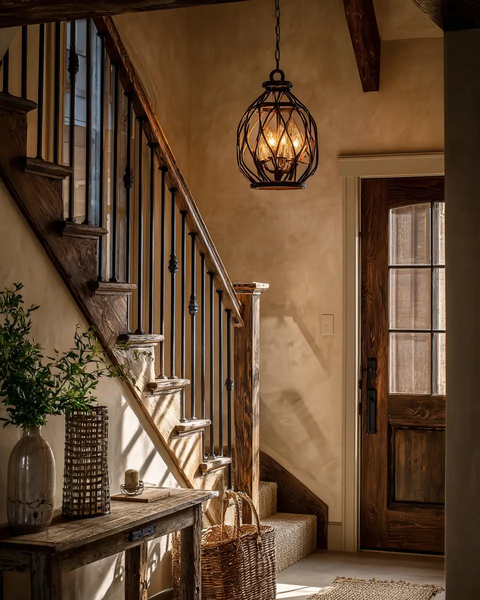 Warm Cottage Entryway Decor Ideas