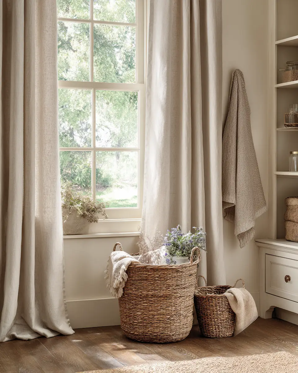 Warm Country Laundry Room Decor Ideas - Featured