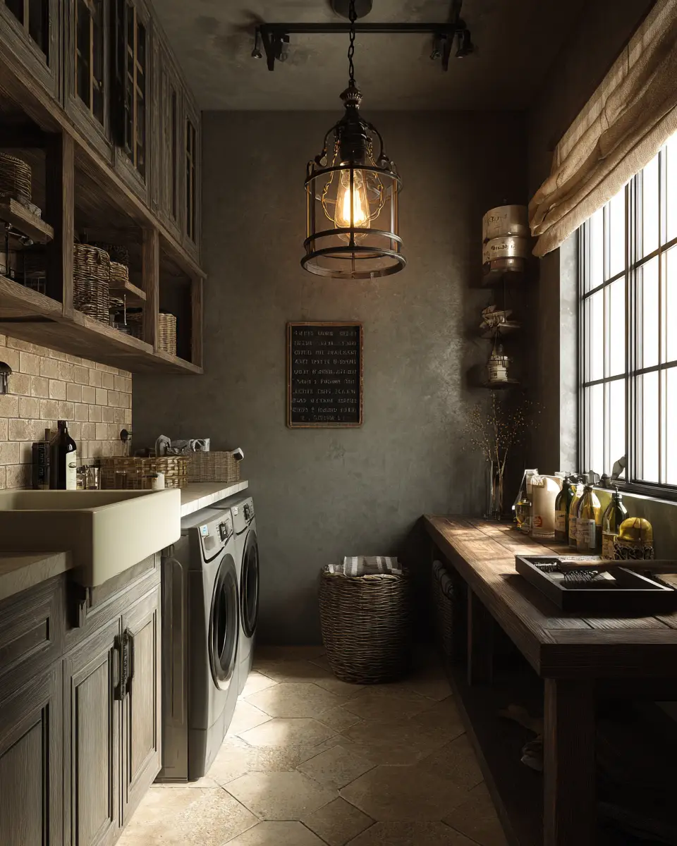 Warm Country Laundry Room Decor Ideas