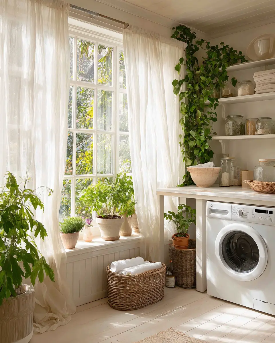 Warm Country Laundry Room Decor Ideas