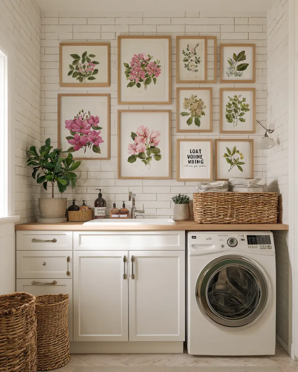 Warm Country Laundry Room Decor Ideas