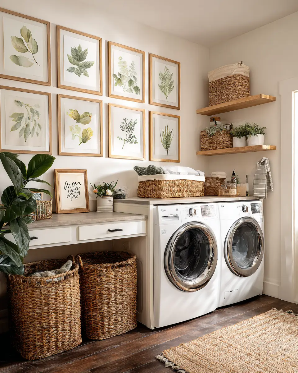 Warm Country Laundry Room Decor Ideas