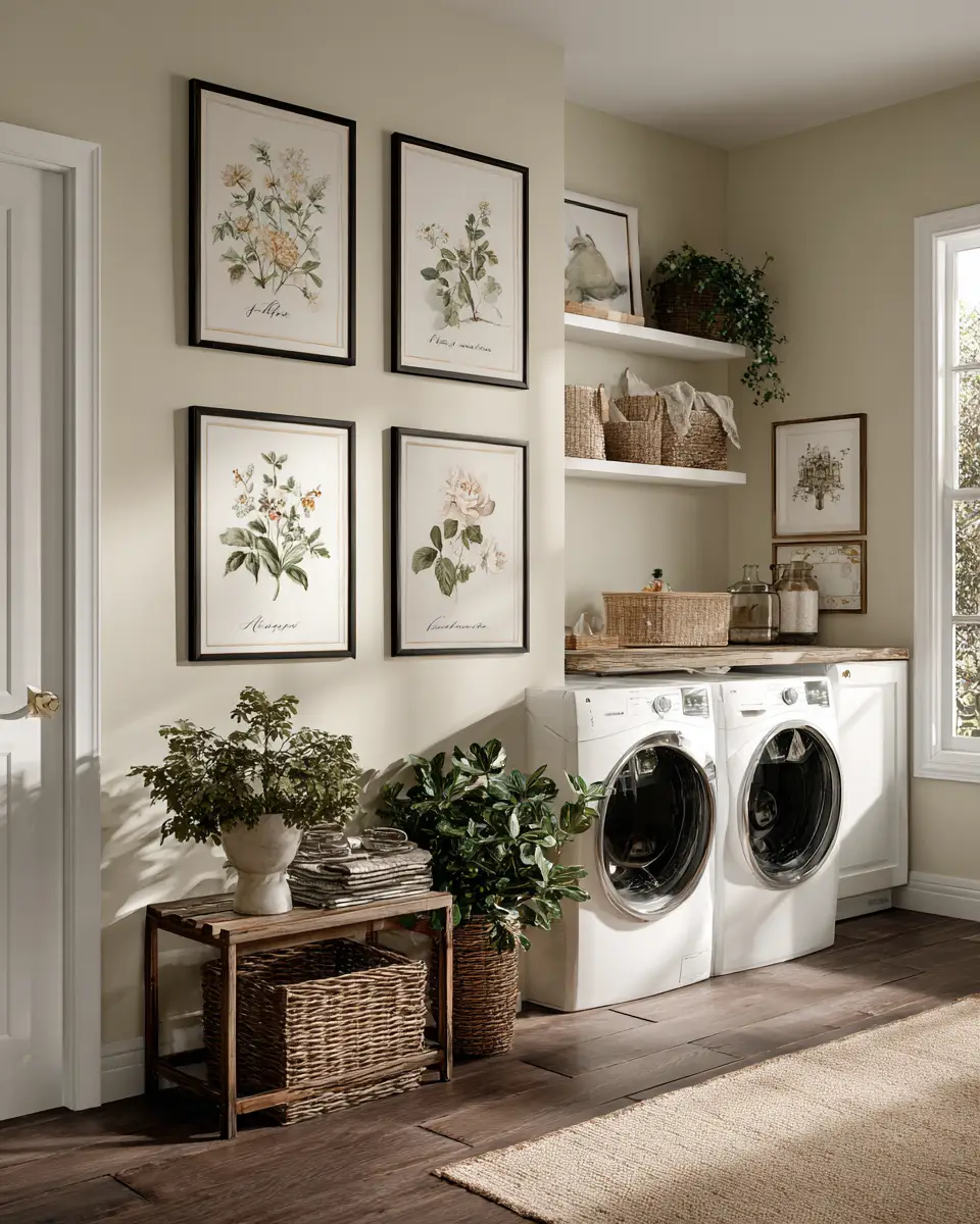 Warm Country Laundry Room Decor Ideas