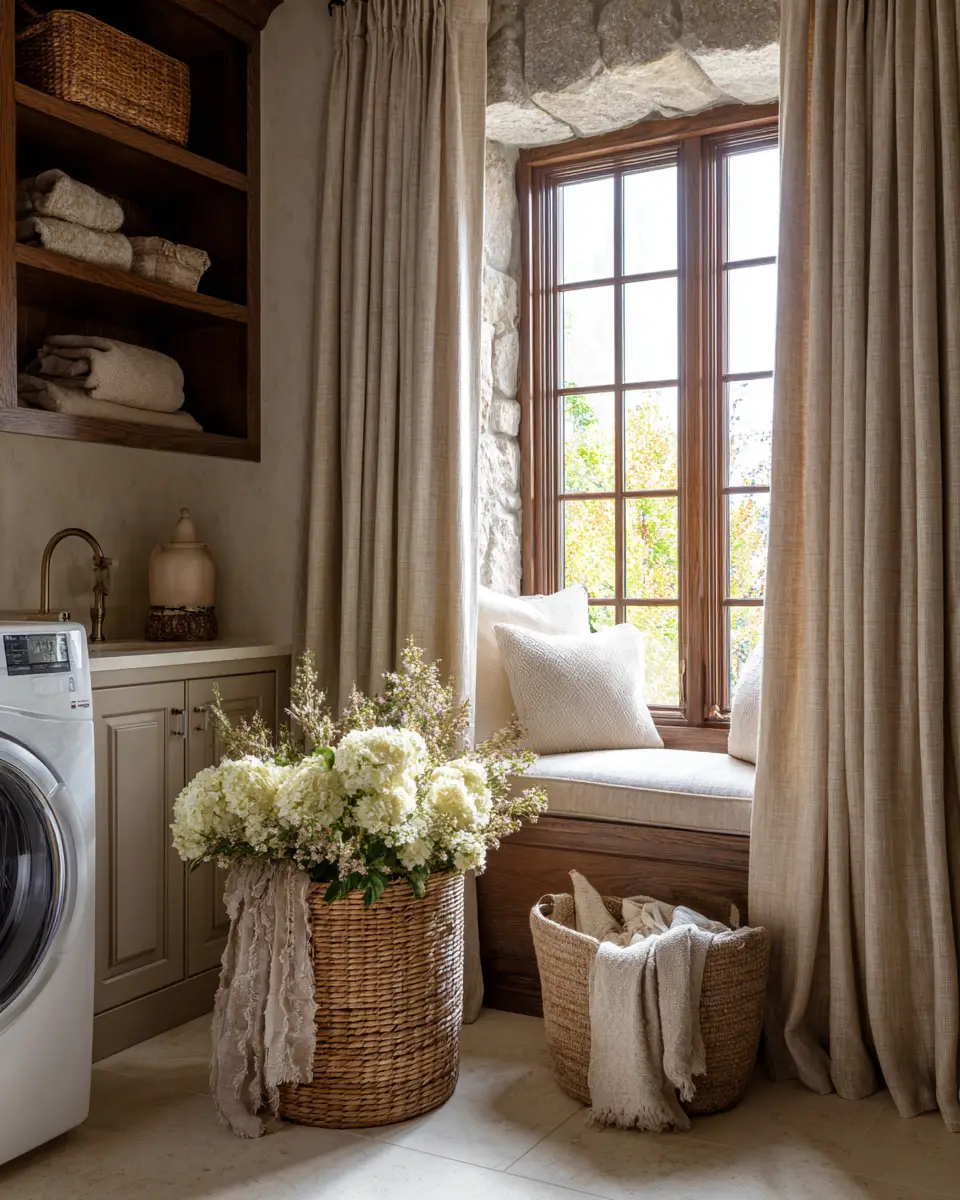 Warm Country Laundry Room Decor Ideas