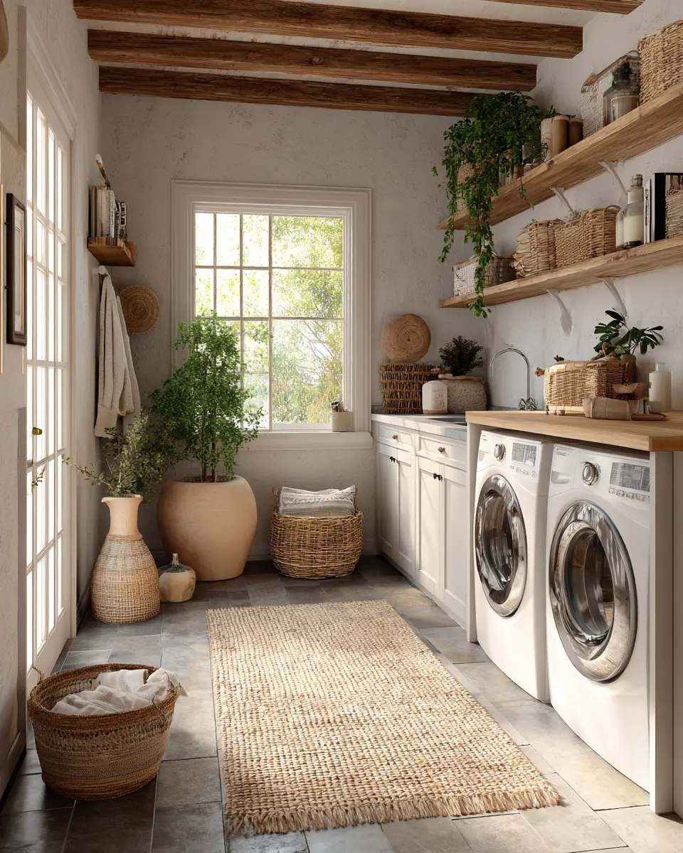 Warm Country Laundry Room Decor Ideas