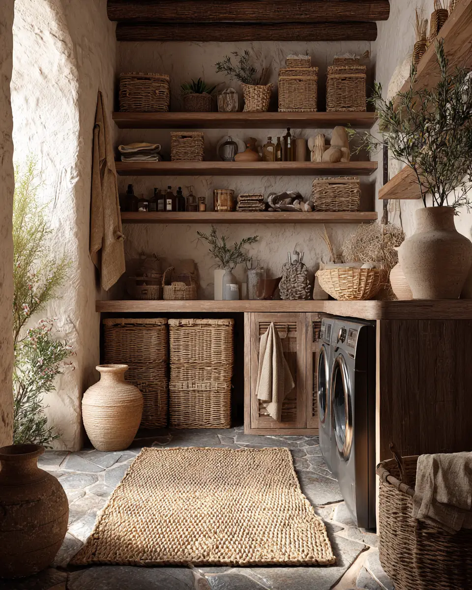 Warm Country Laundry Room Decor Ideas