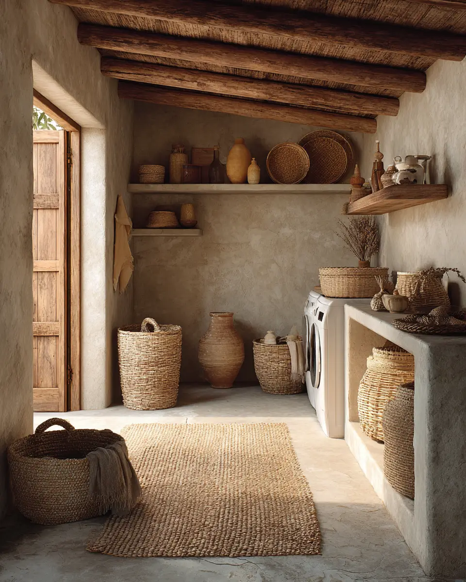 Warm Country Laundry Room Decor Ideas