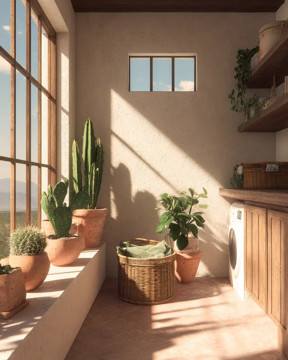 Warm Desert Laundry Room Decor Ideas
