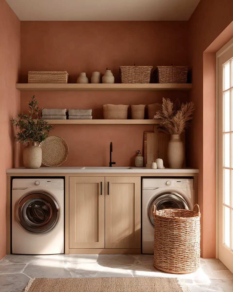 Warm Desert Laundry Room Decor Ideas