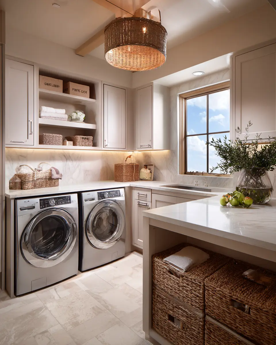 Warm Desert Laundry Room Decor Ideas