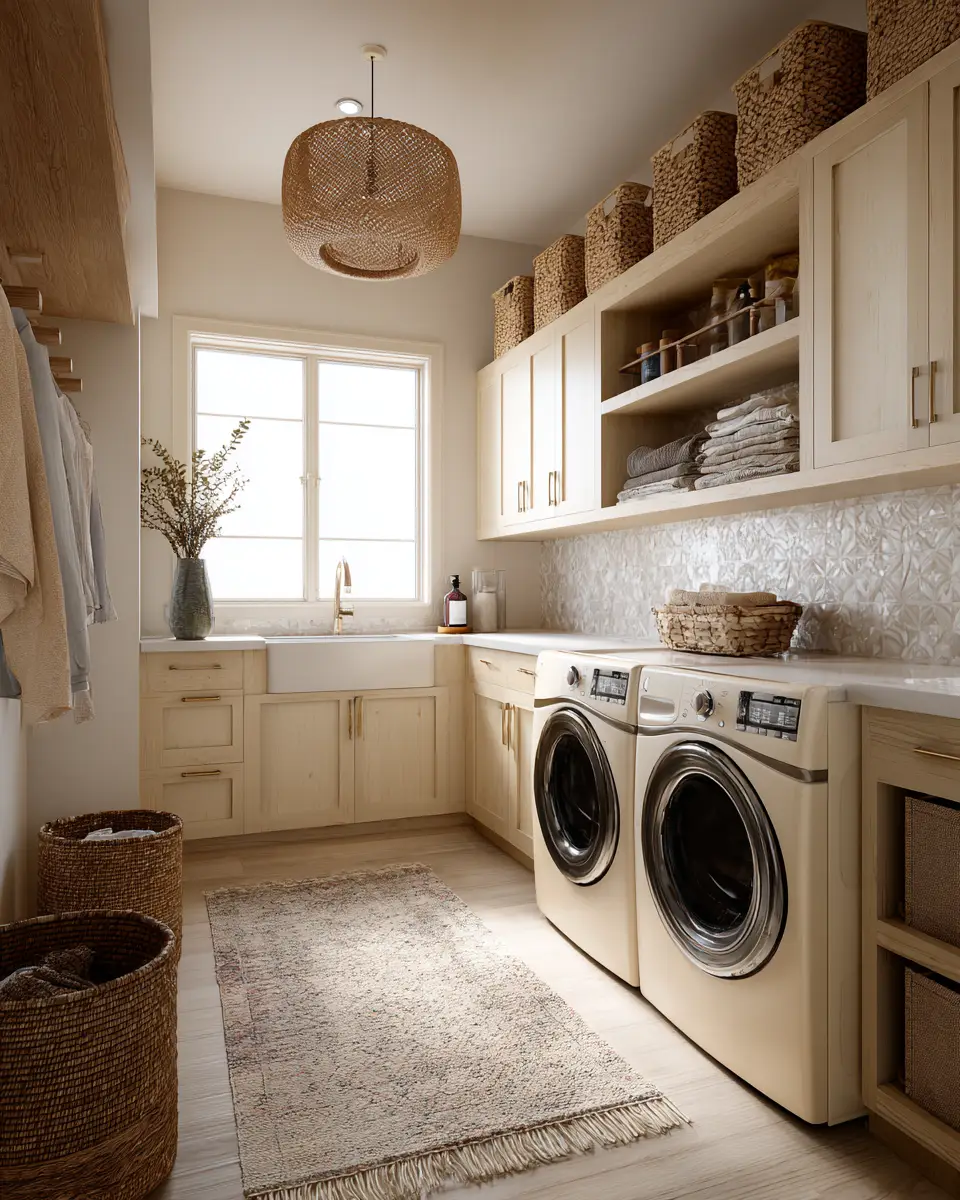 Warm Desert Laundry Room Decor Ideas