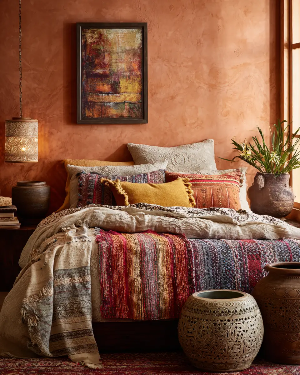 Warm Eclectic Bedroom Decor Ideas