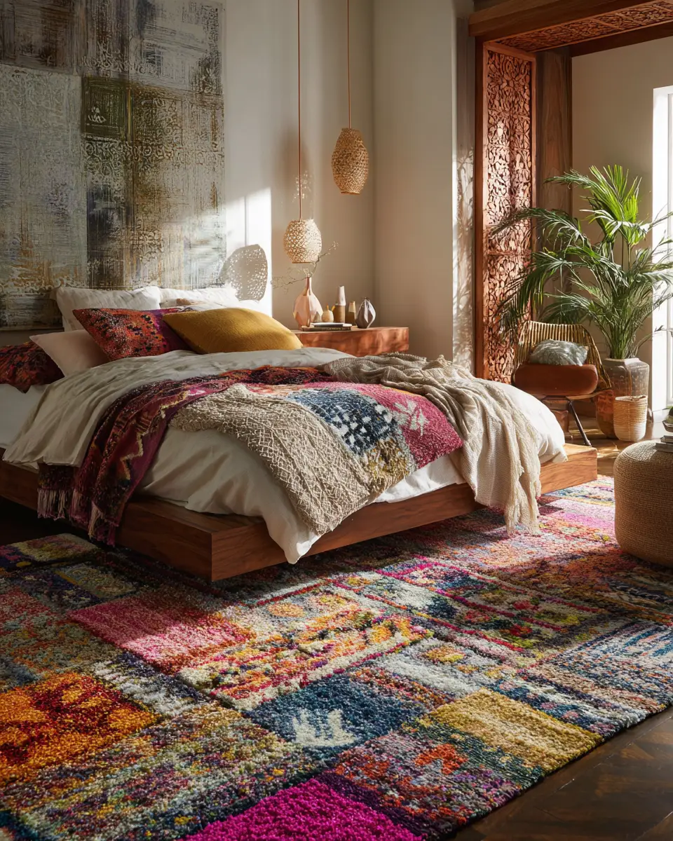 Warm Eclectic Bedroom Decor Ideas