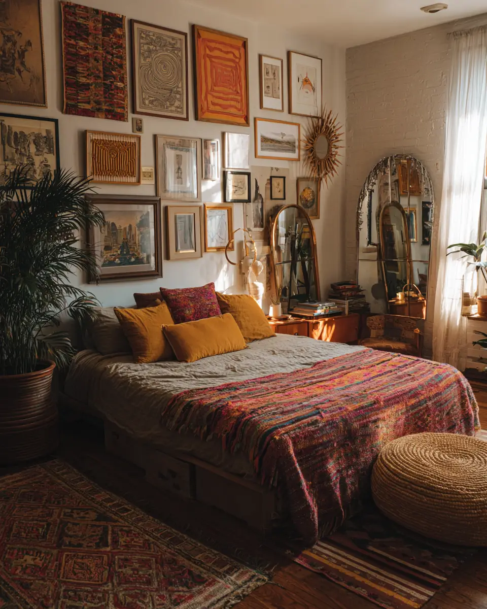 Warm Eclectic Bedroom Decor Ideas