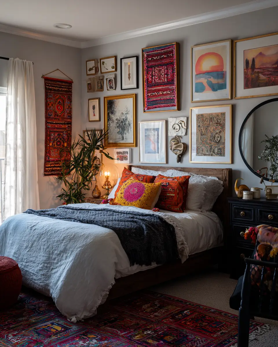 Warm Eclectic Bedroom Decor Ideas