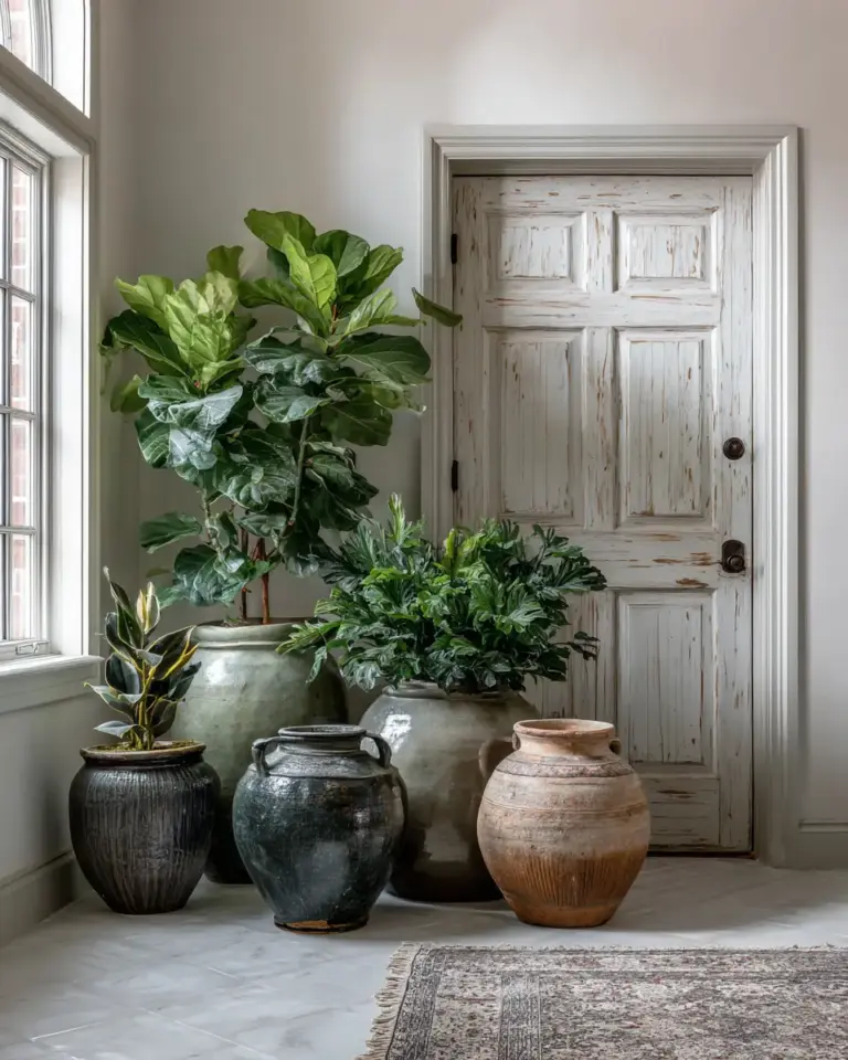 Warm Eclectic Entryway Decor Ideas - Featured