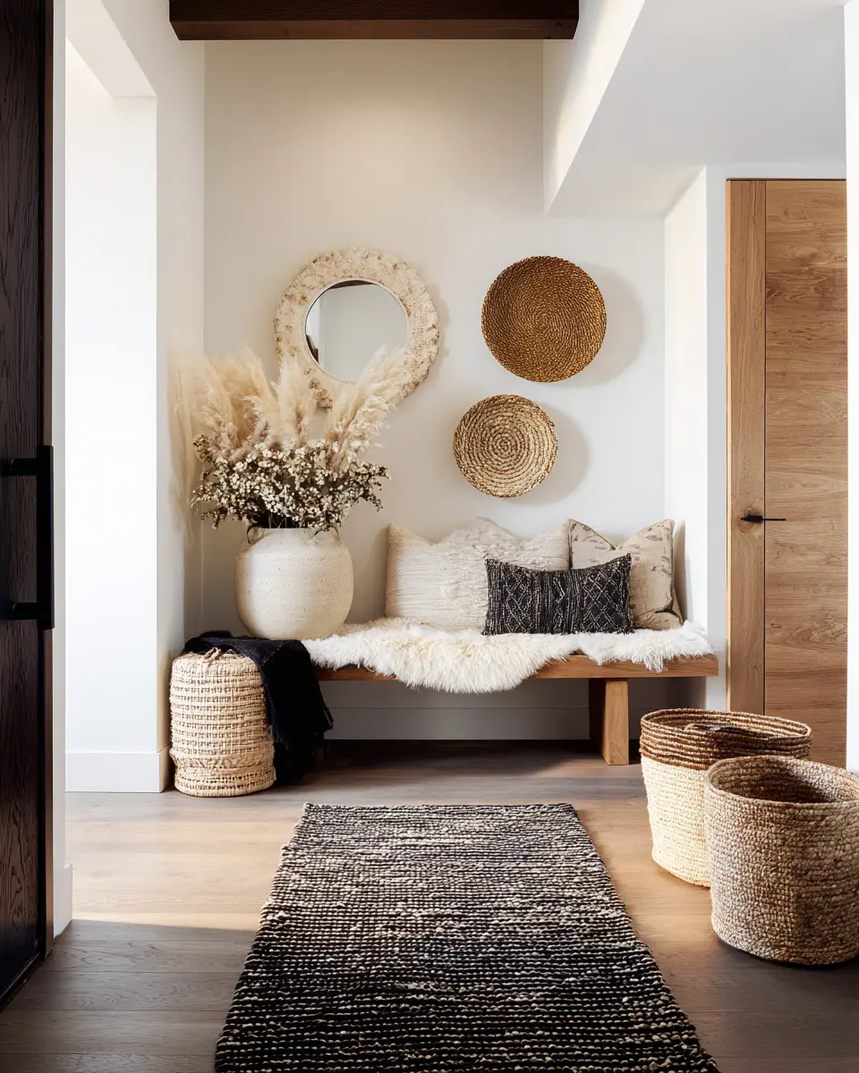 Warm Eclectic Entryway Decor Ideas