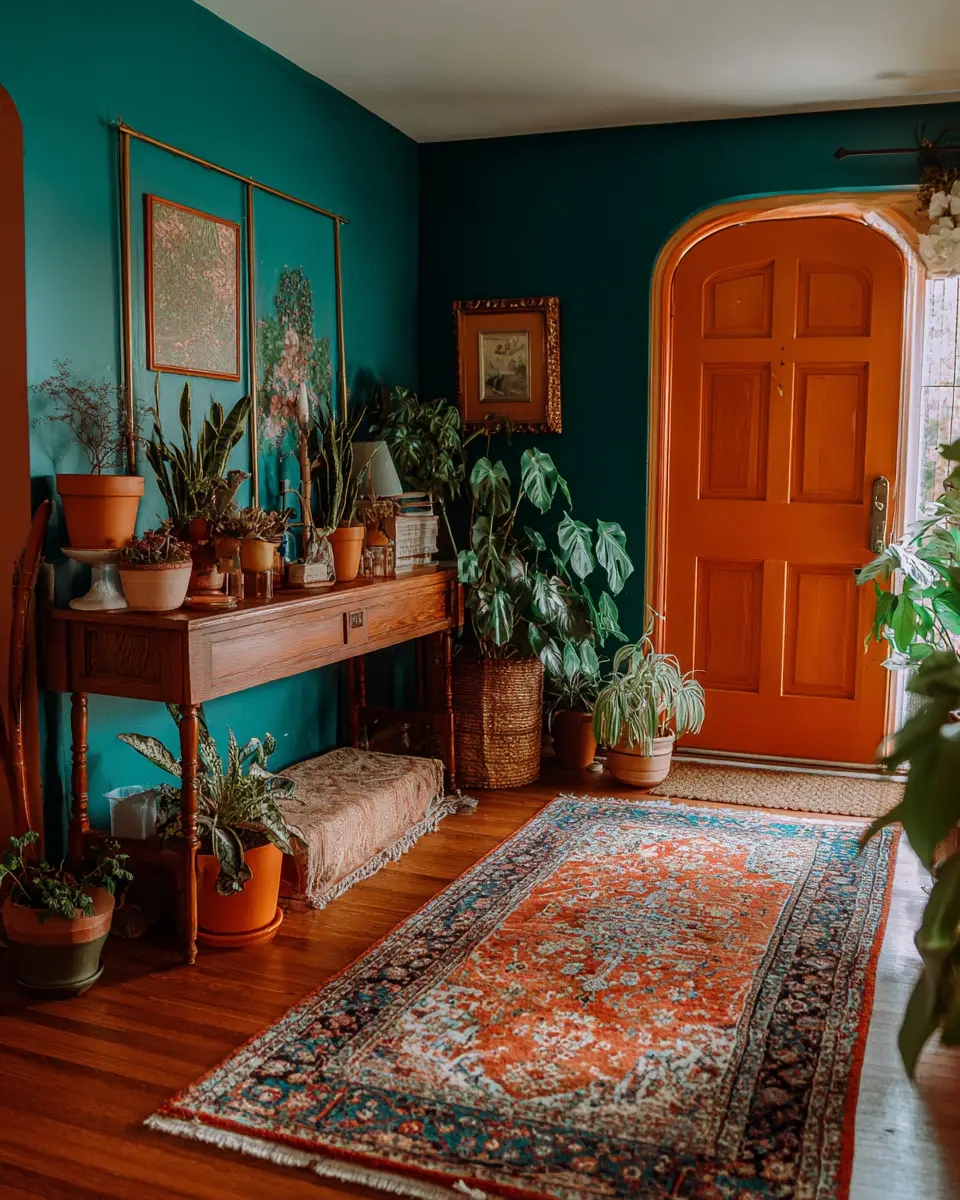 Warm Eclectic Entryway Decor Ideas