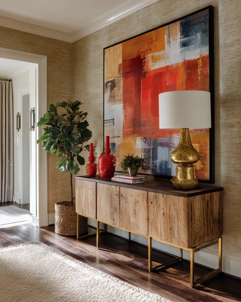 Warm Eclectic Entryway Decor Ideas