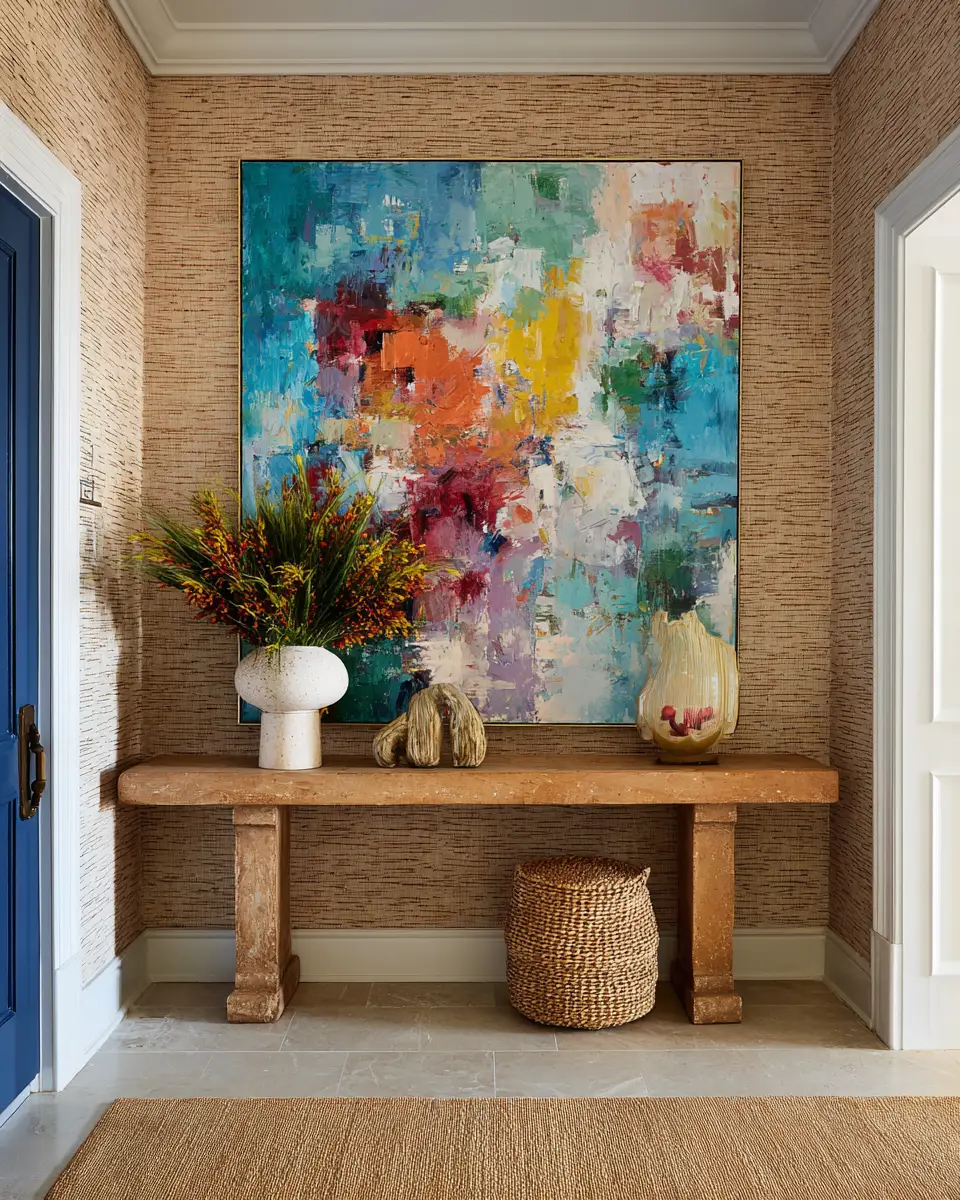 Warm Eclectic Entryway Decor Ideas