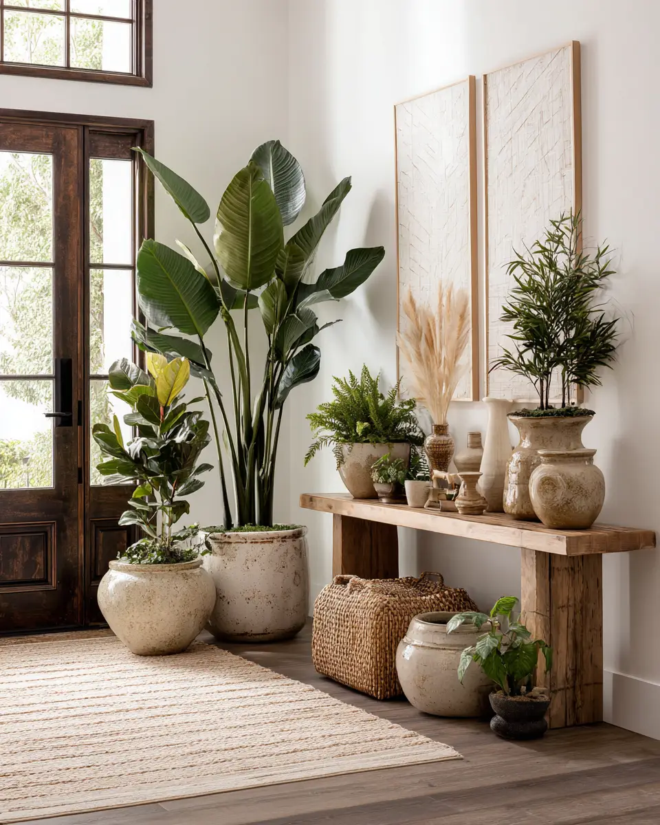 Warm Eclectic Entryway Decor Ideas