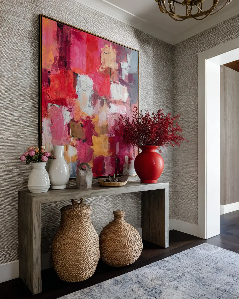 Warm Eclectic Entryway Decor Ideas