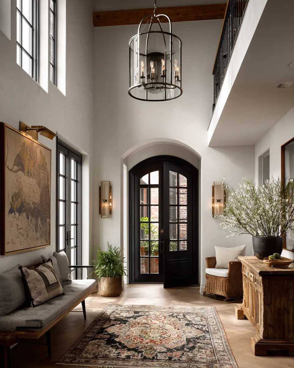 Warm Eclectic Entryway Decor Ideas