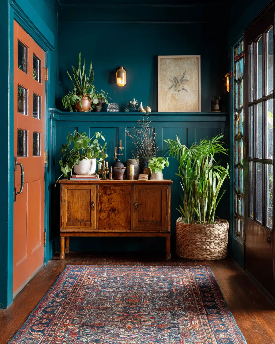 Warm Eclectic Entryway Decor Ideas