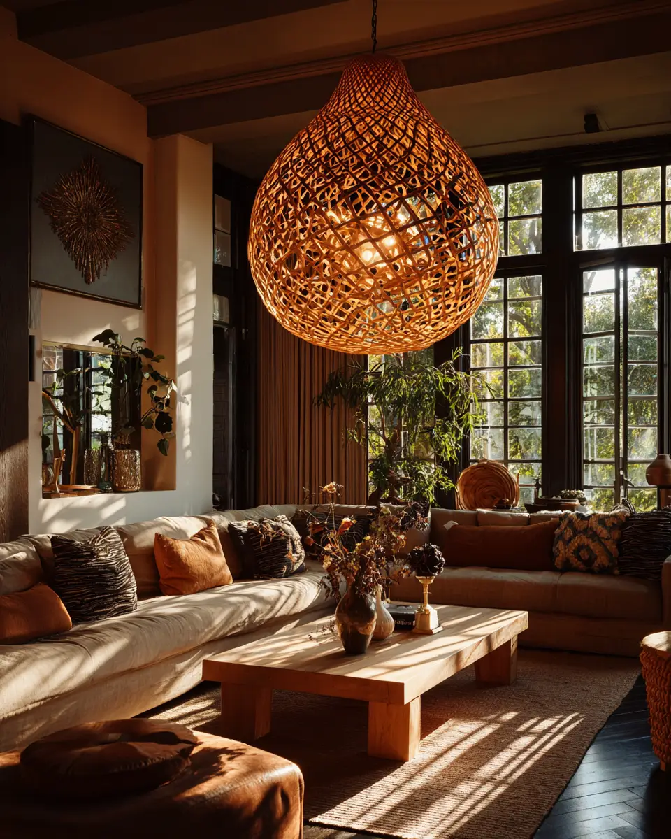 Warm Eclectic Living Room Decor Ideas