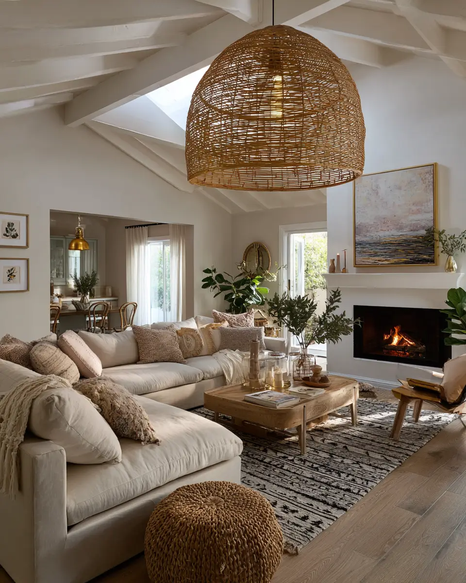Warm Eclectic Living Room Decor Ideas