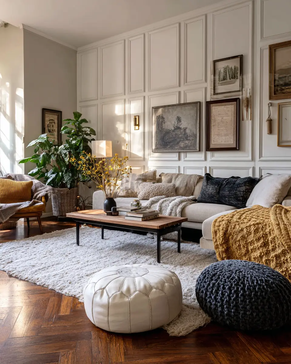 Warm Eclectic Living Room Decor Ideas