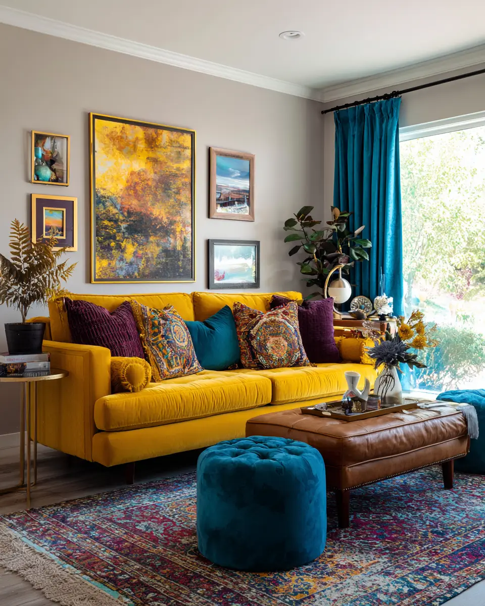 Warm Eclectic Living Room Decor Ideas