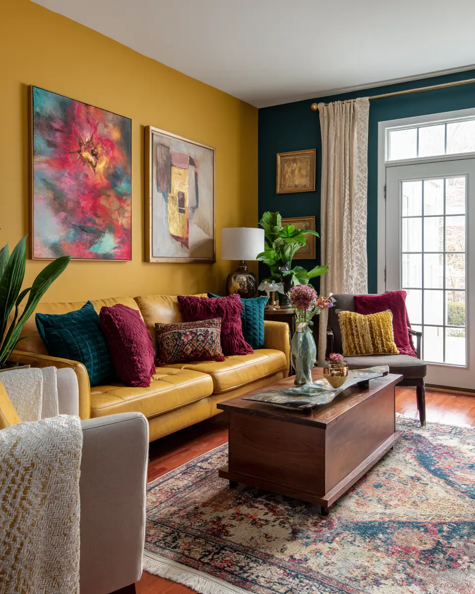 Warm Eclectic Living Room Decor Ideas