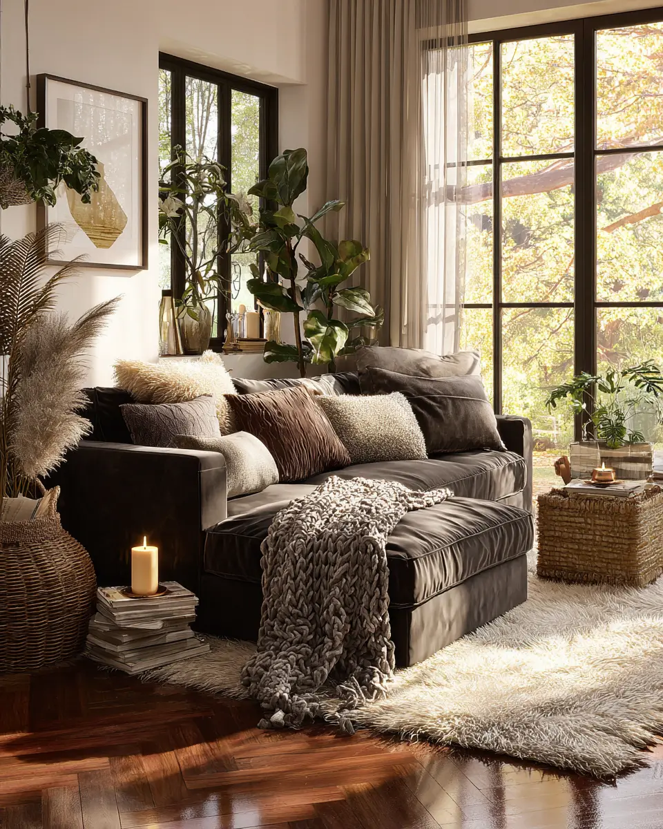 Warm Eclectic Living Room Decor Ideas