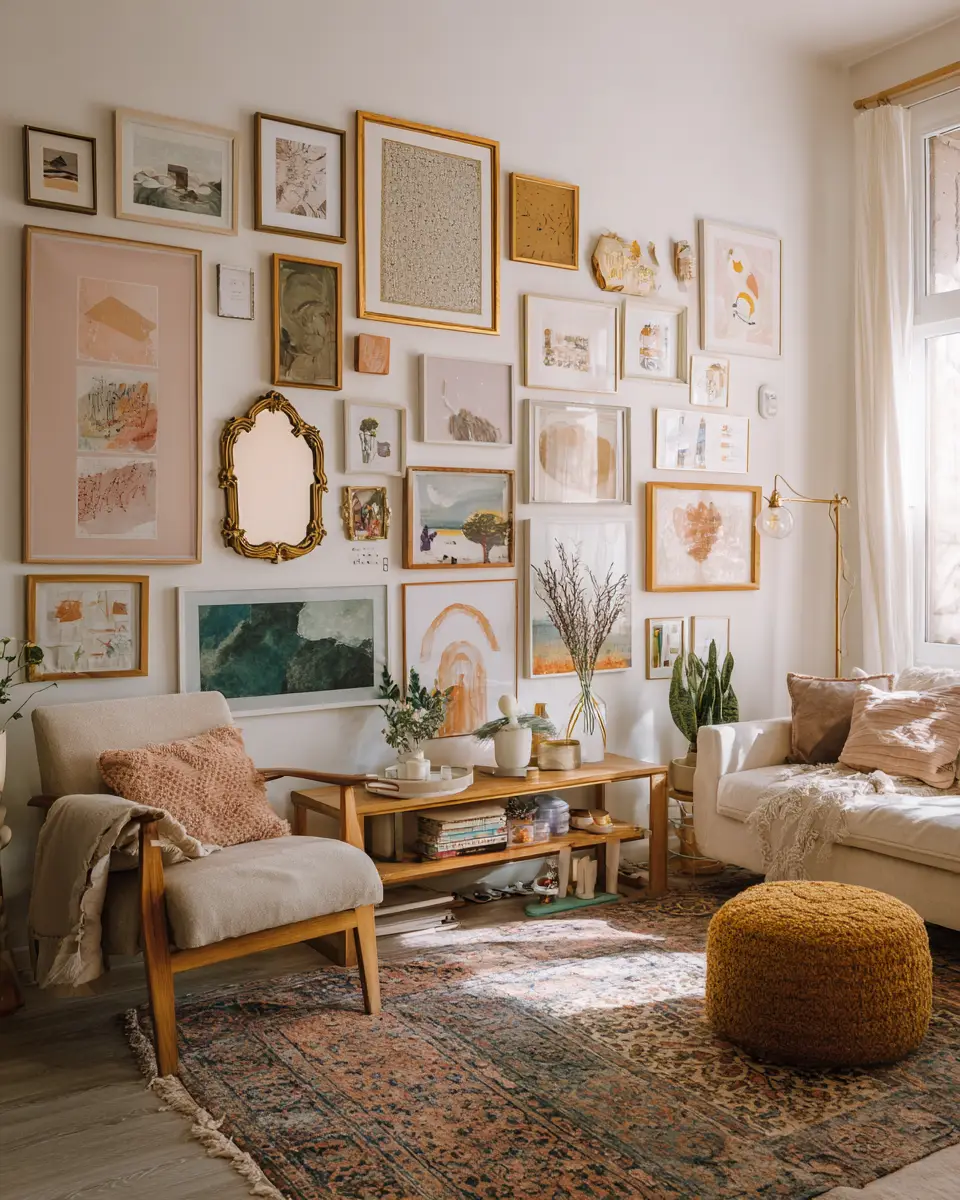 Warm Eclectic Living Room Decor Ideas