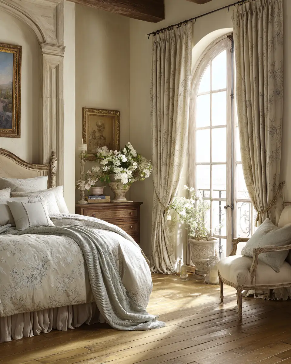 Warm French Country Bedroom Decor Ideas