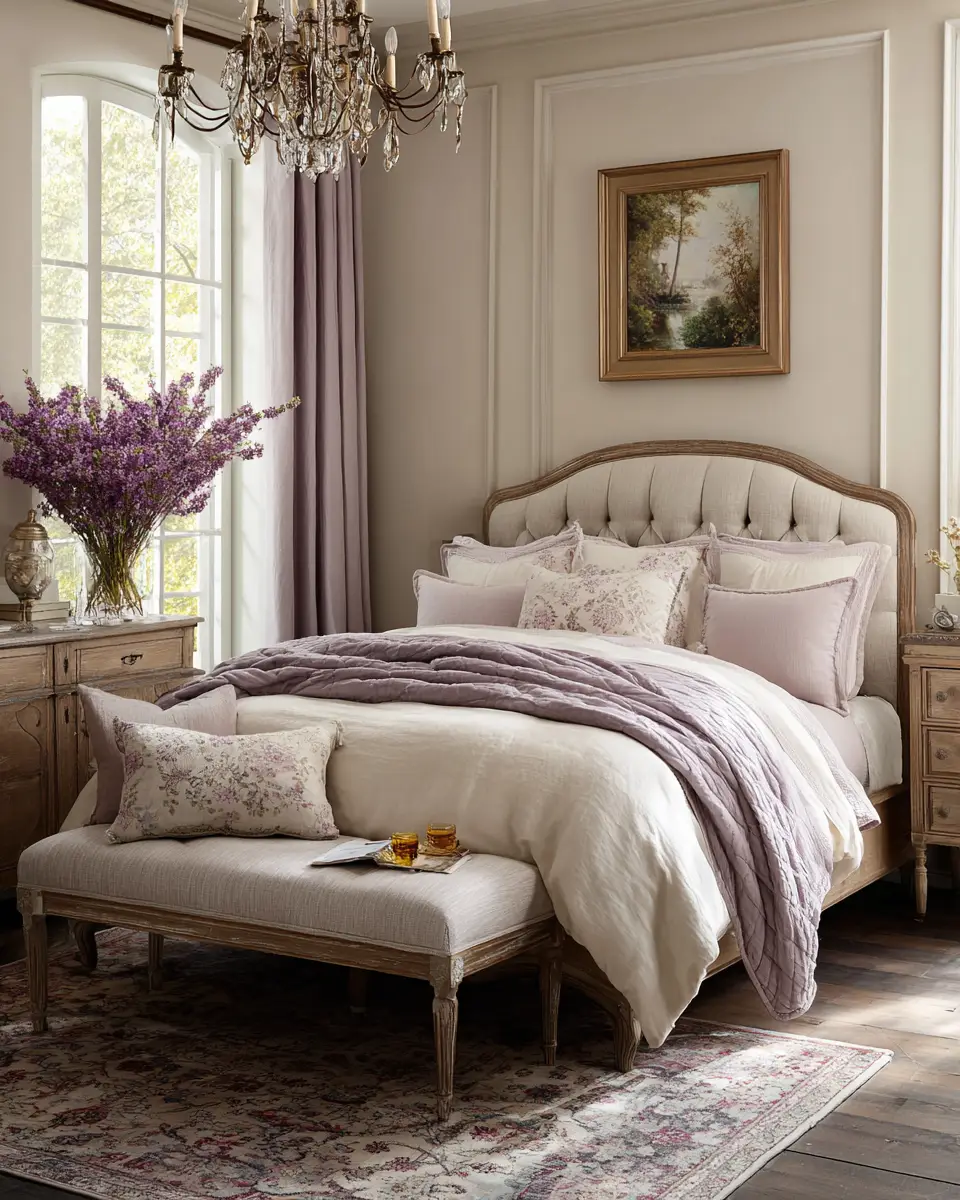 Warm French Country Bedroom Decor Ideas