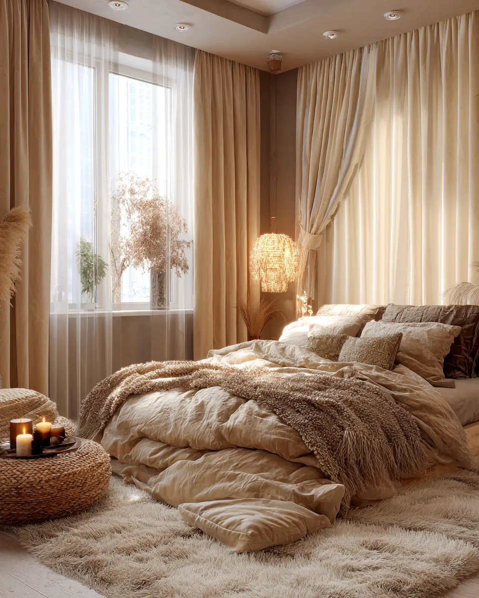 Warm Glam Bedroom Decor Ideas - Featured