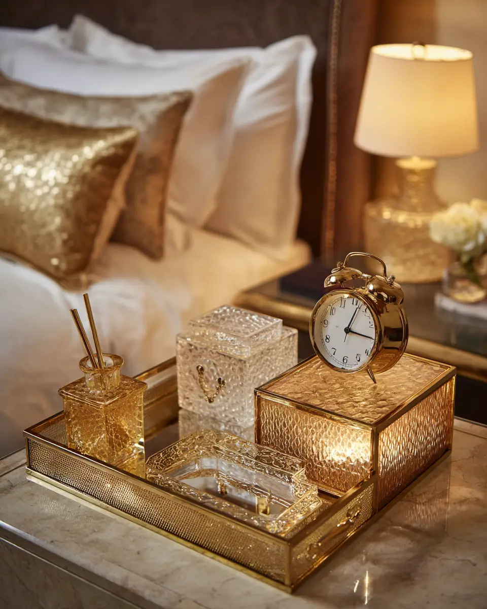 Warm Glam Bedroom Decor Ideas