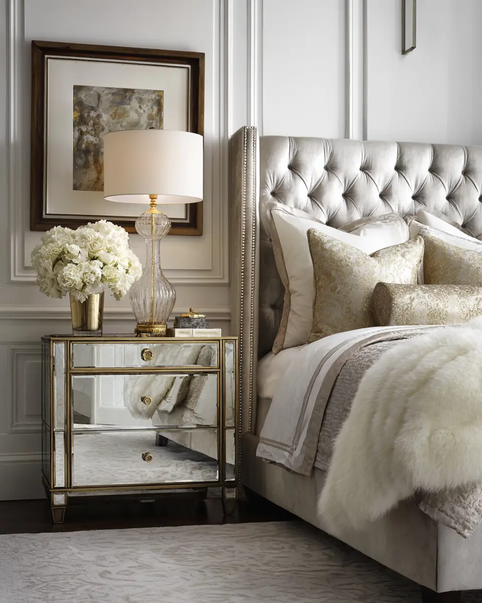 Warm Glam Bedroom Decor Ideas
