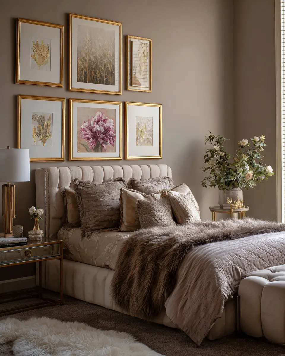 Warm Glam Bedroom Decor Ideas