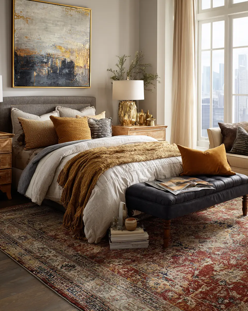 Warm Glam Bedroom Decor Ideas