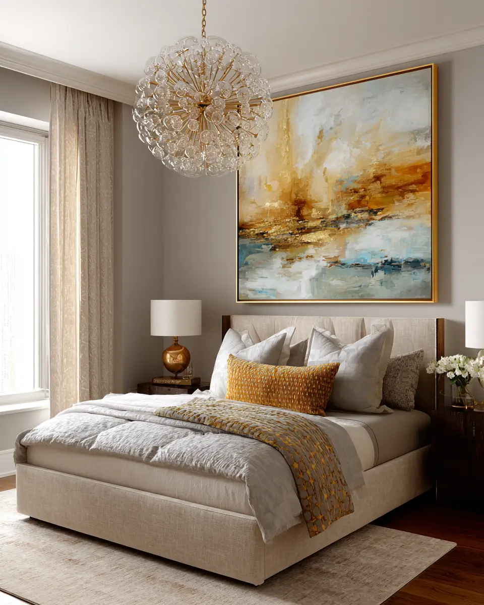 Warm Glam Bedroom Decor Ideas